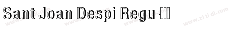 Sant Joan Despi Regu字体转换